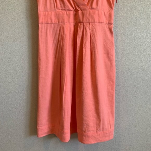 Theory "Miga" Pink Linen Spaghetti Strap Dress - Picture 5 of 8